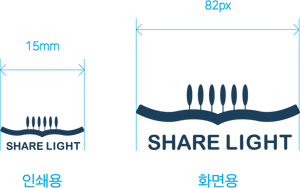 인쇄용 가로 폭 15mm, 화면용 가로 폭 82px